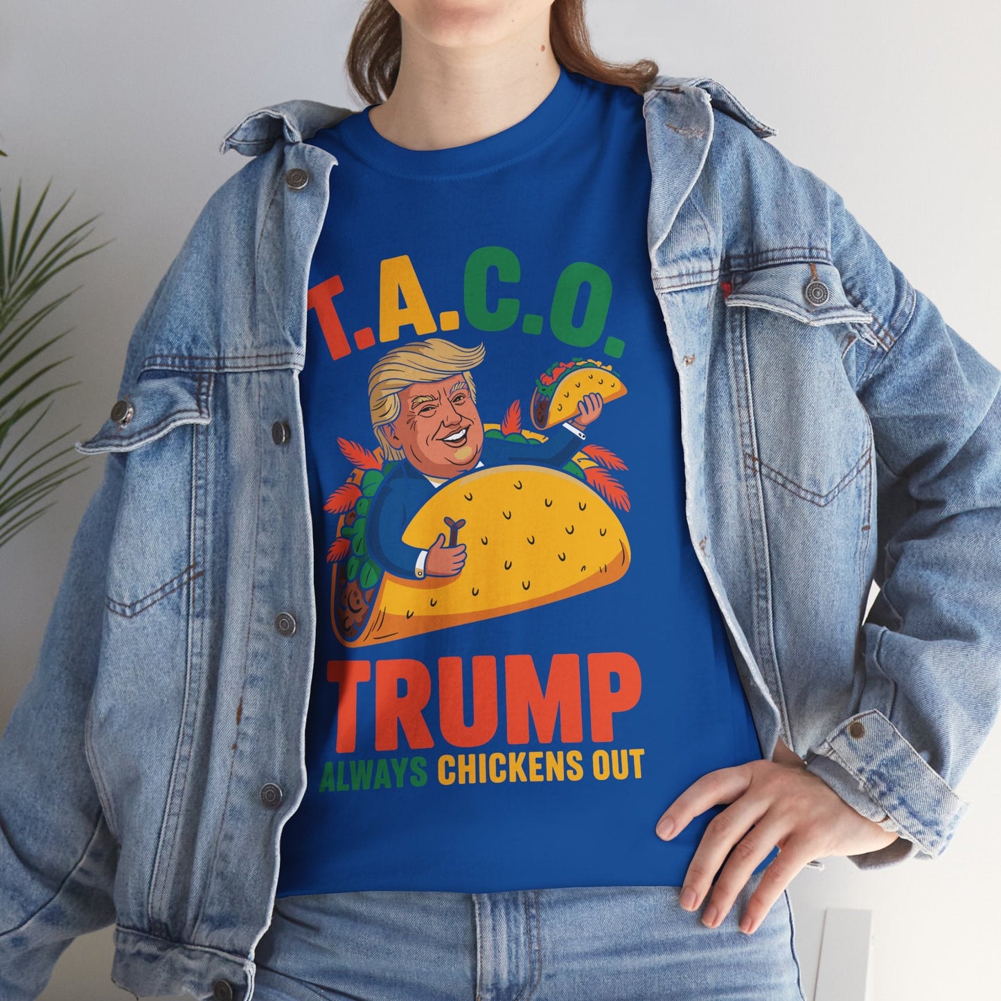 Funny Trump Taco Trump Always Chickens Out T-Shirt