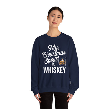 Funny Christmas Drinking Shirt Whiskey Liquor Drinker Saying Sweatshirt