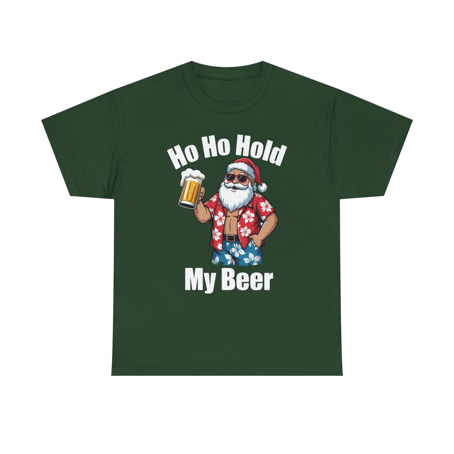 Funny Santa With Sunglasses And Beer Christmas in July T-Shirt