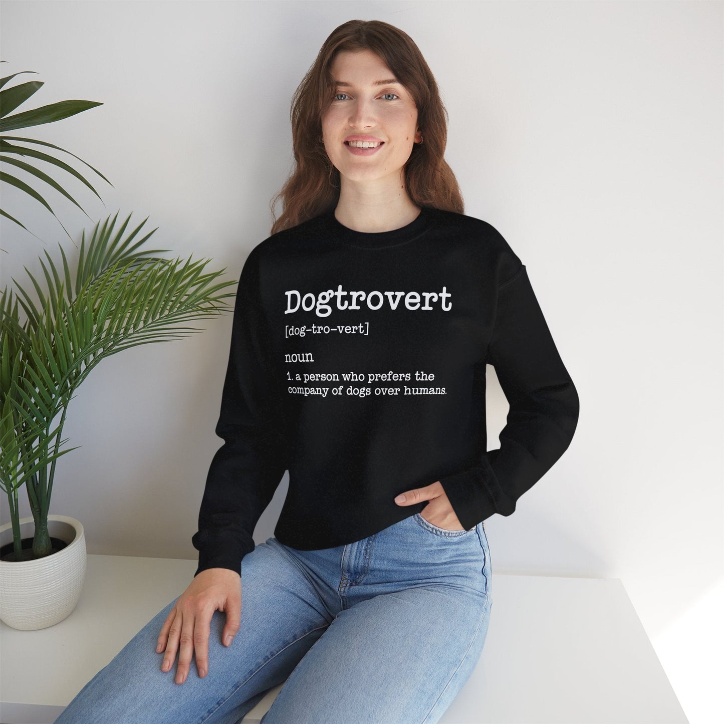 Dogtrovert Definition, Funny Dog Sweatshirt For Men Women