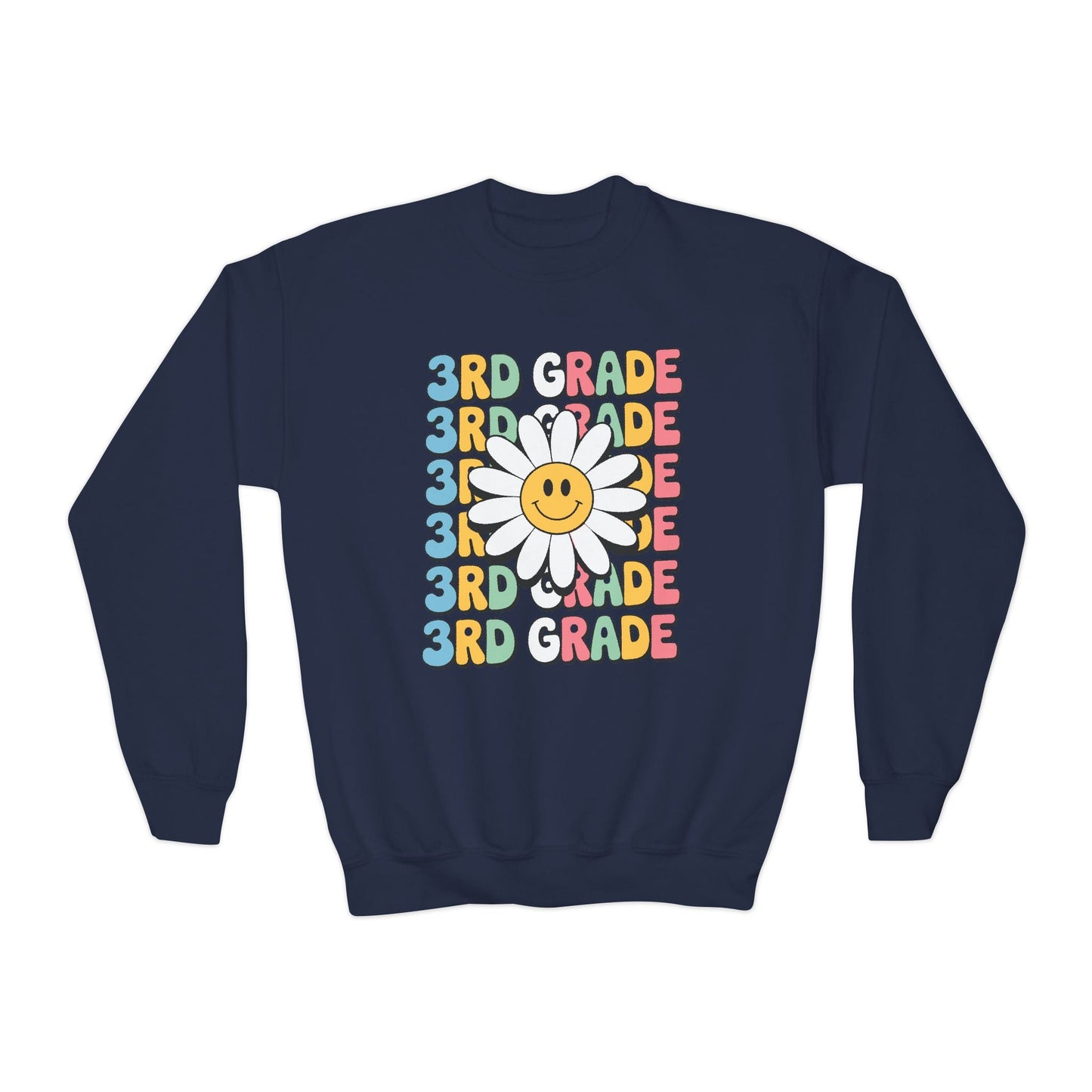 Groovy 3rd Grade Back To School First Day of Third Grade Sweatshirt