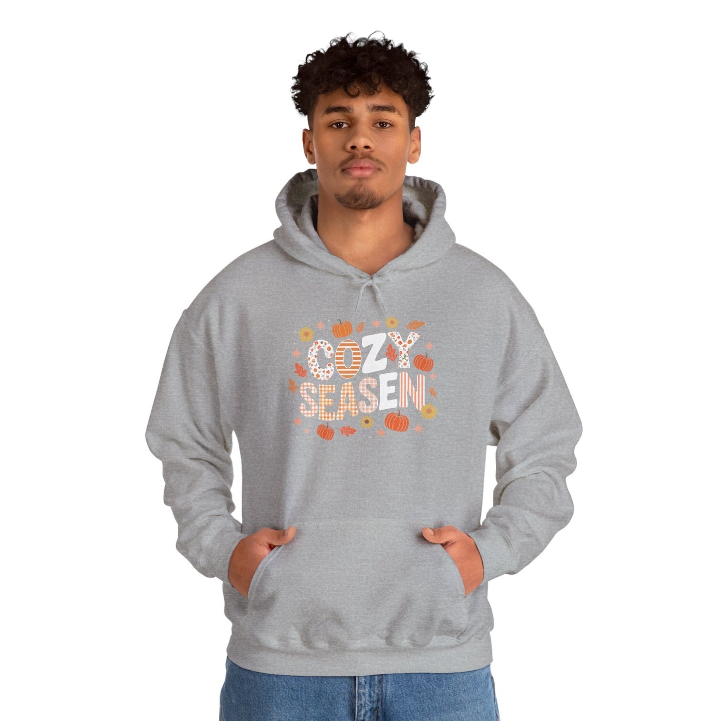 Cozy Season Autumn Fall Vibes Halloween Thanksgiving Pumpkin Hoodie