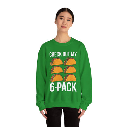 6 Pack Fitness Taco Funny Mexican Gym Top for Taco Lovers Sweatshirt