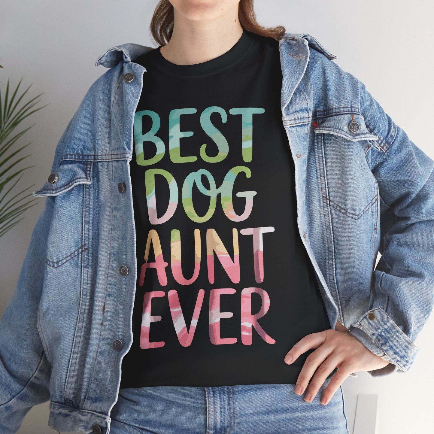 Best Dog Aunt Ever Shirt Women Dog Lover Auntie Mothers Day T-Shirt
