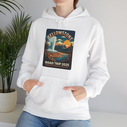 Yellowstone Family Road Trip 2025 National Park Outdoor Hoodie