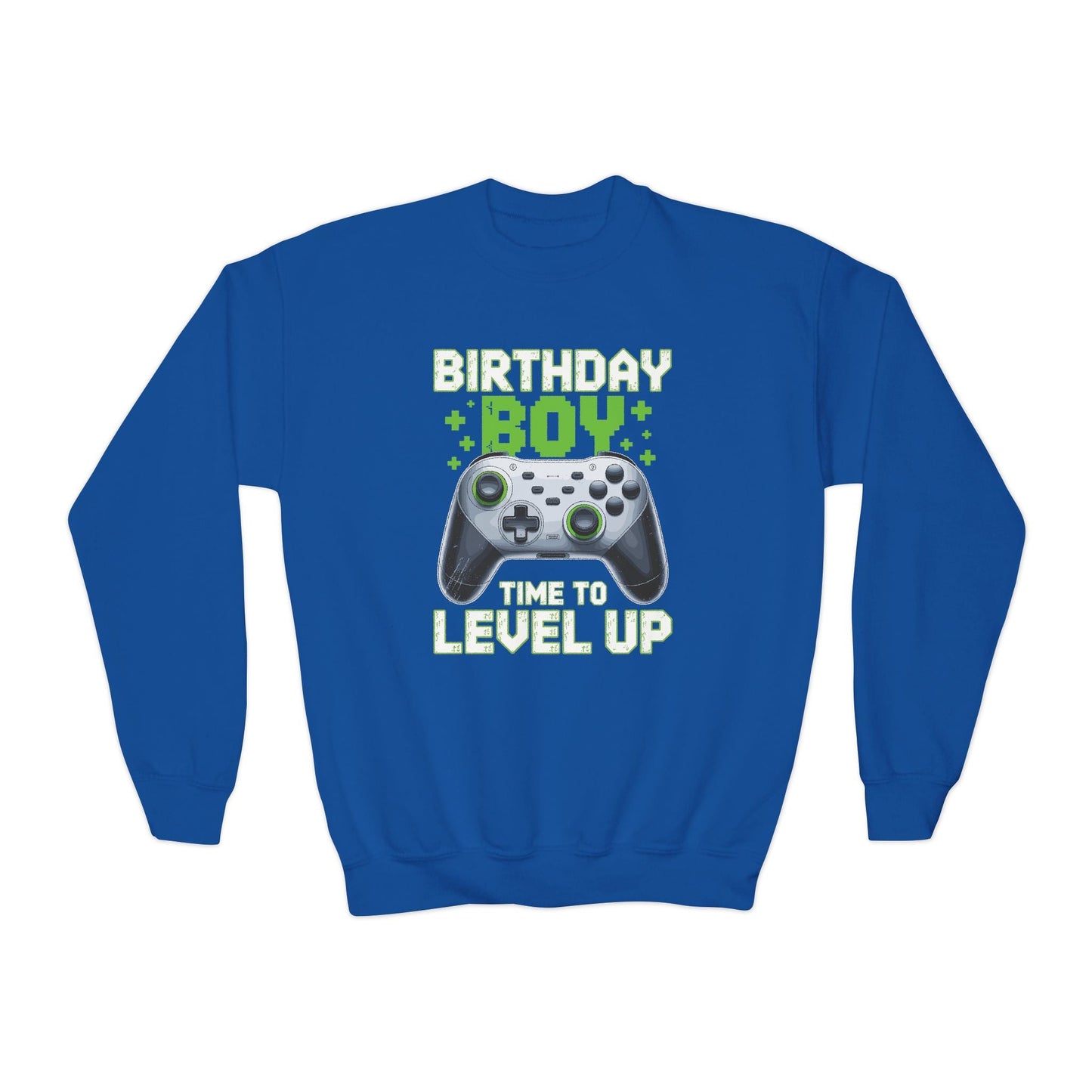 Level Up Birthday Boy Video Game Sweatshirt