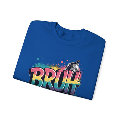 Bruh Graffiti Funny Saying Street Art Meme Men Boys Kids Sweatshirt