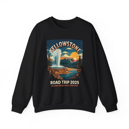 Yellowstone Family Road Trip 2025 National Park Outdoor Sweatshirt