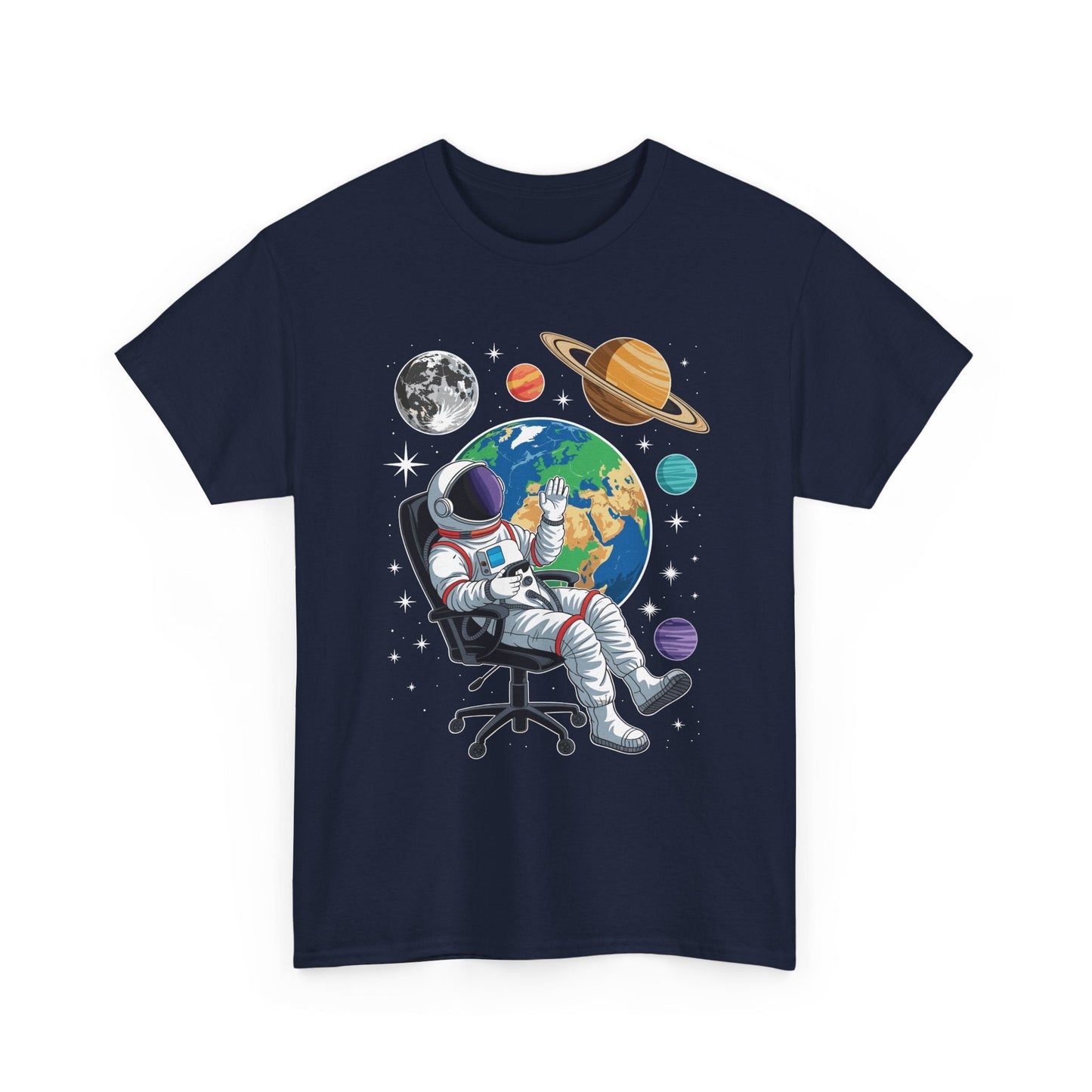 Astronaut Gamer Space Gaming System Planets T-Shirt