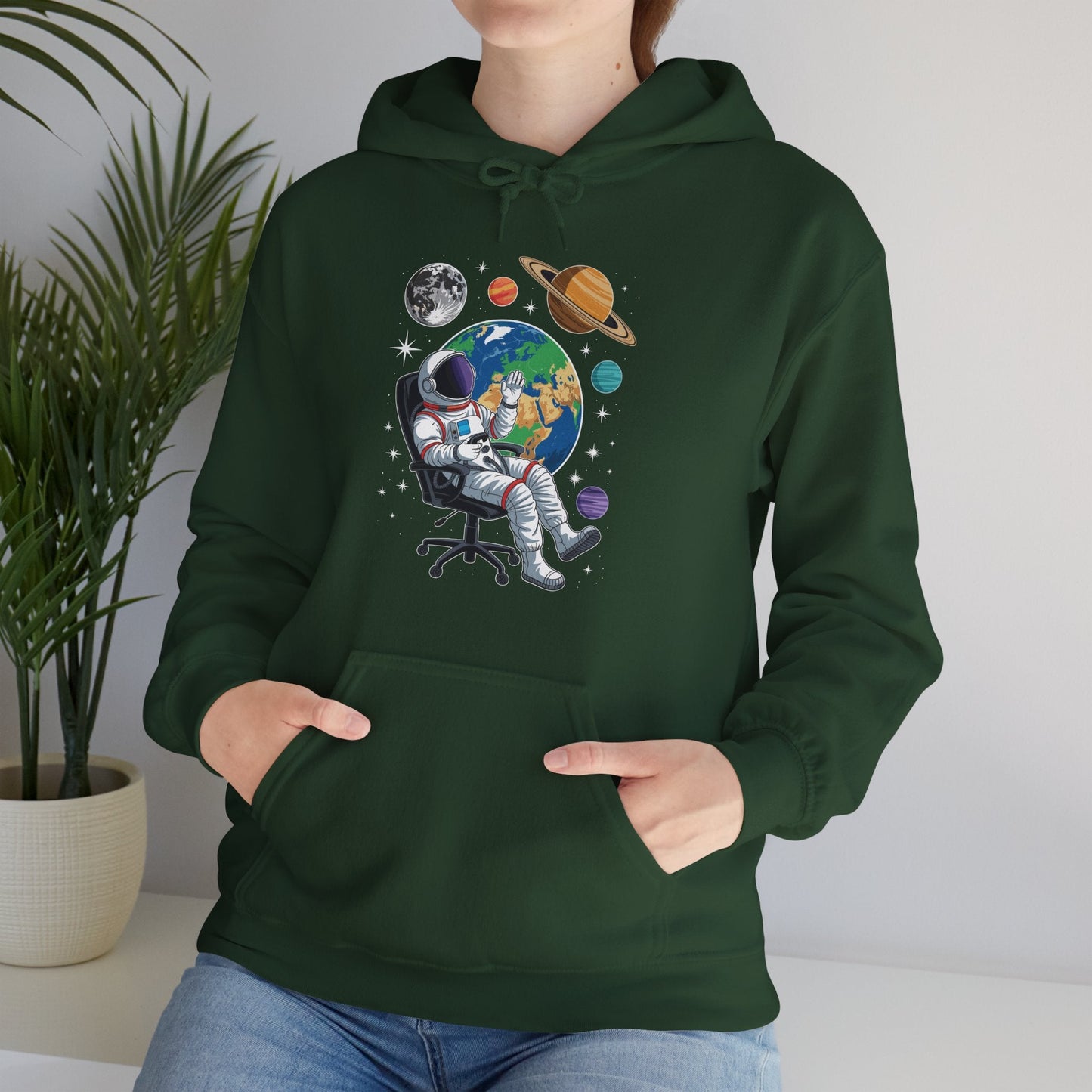 Astronaut Gamer Space Gaming System Planets Hoodie