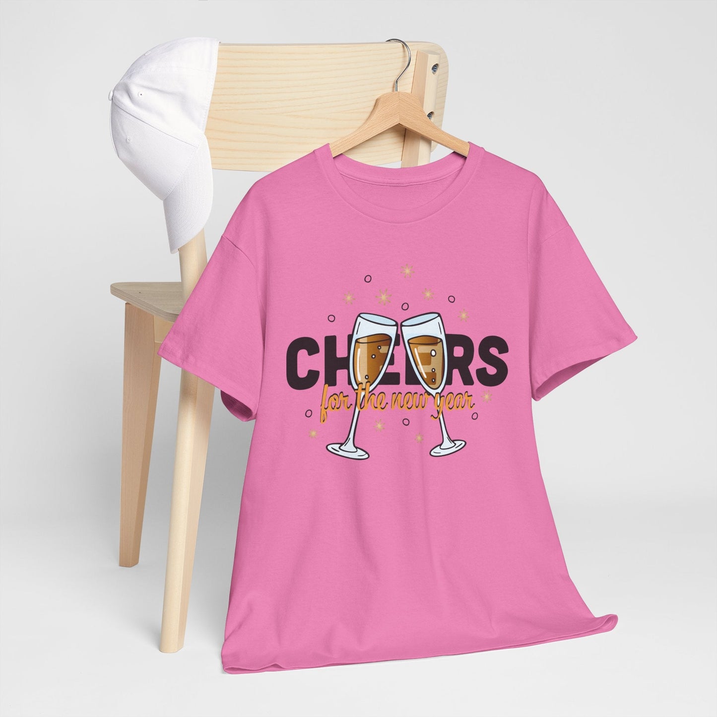 Happy New Year Cheers T-Shirt Festive New Year’s Eve Party Tee for Men and Women