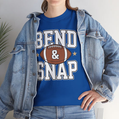 Funny Game Day Touchdown Season Cute Bend and Snap Football T-Shirt