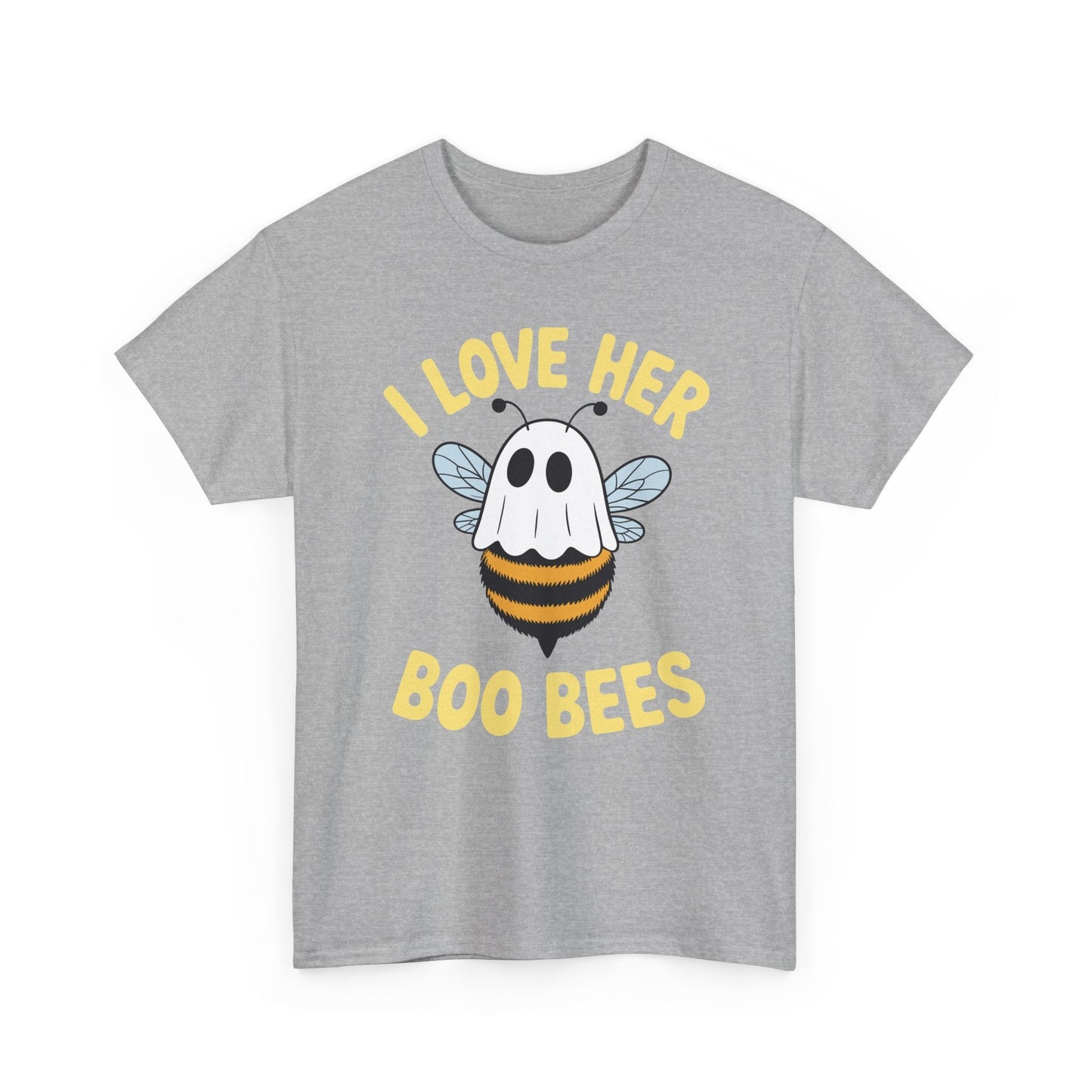 I Love Her Boo Bees Couples Halloween Adult Costume His Men T-Shirt