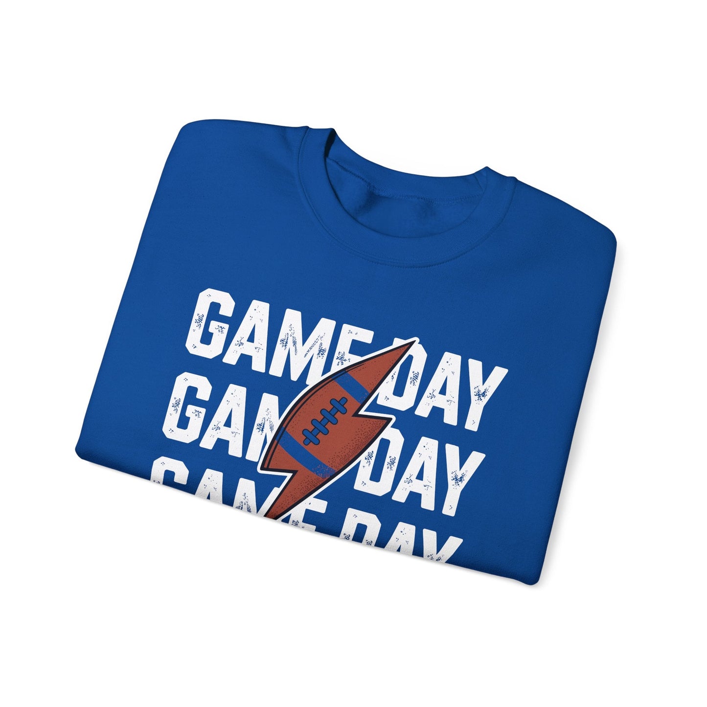 Vintage Game Day Football Lightning Bolt Funny Team Sport Sweatshirt