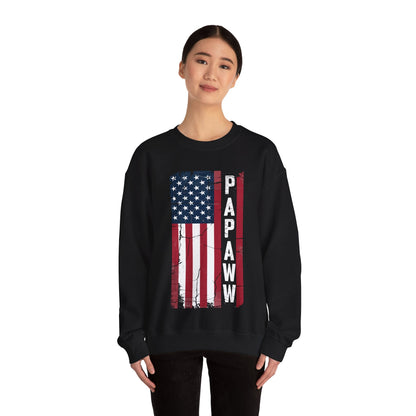 Papaw Grandpa US American Flag Shirt Grandfather Day Sweatshirt