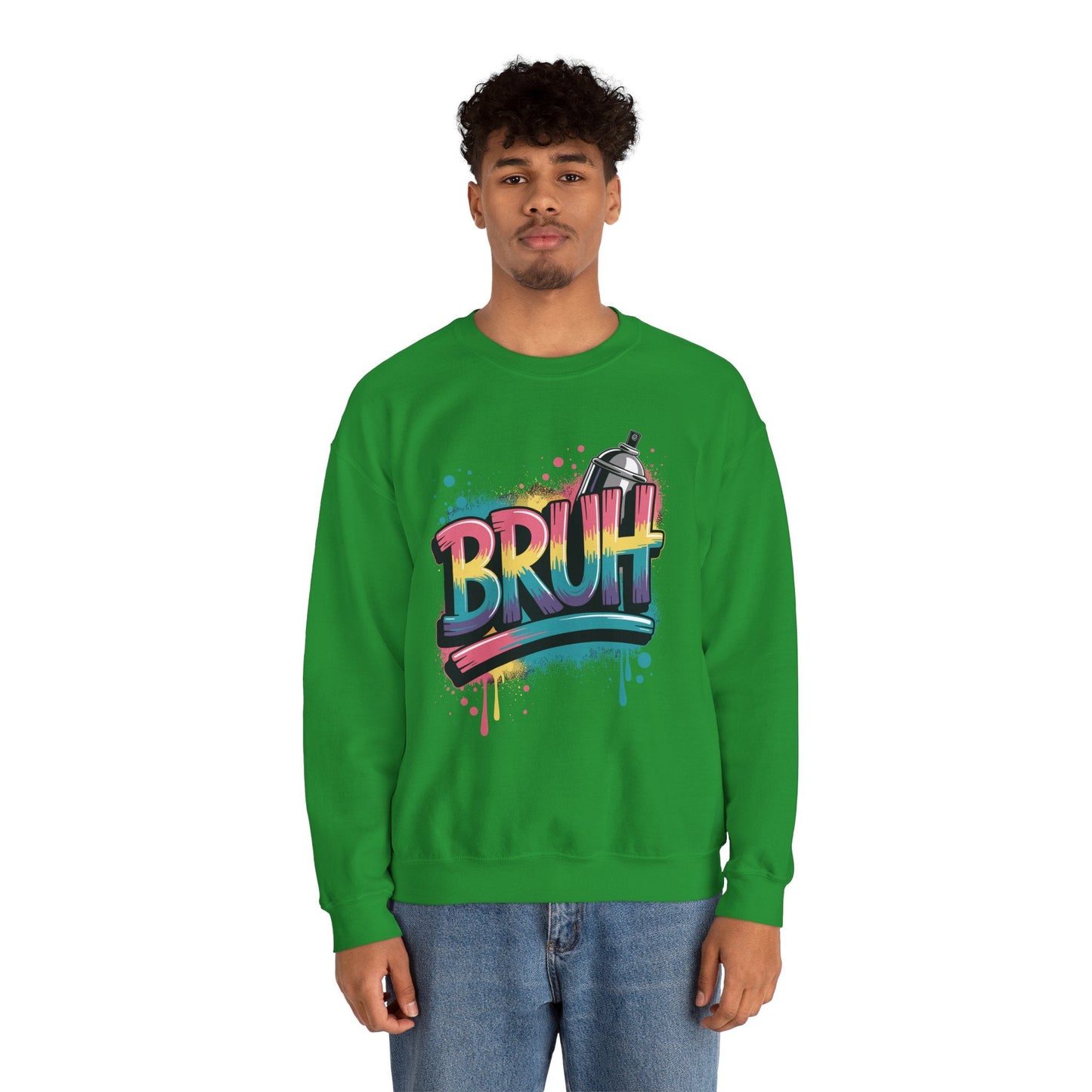 Bruh Graffiti Funny Saying Street Art Meme Men Boys Kids Sweatshirt