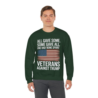 Veterans Against Trump Anti Trump Political Protest Sweatshirt