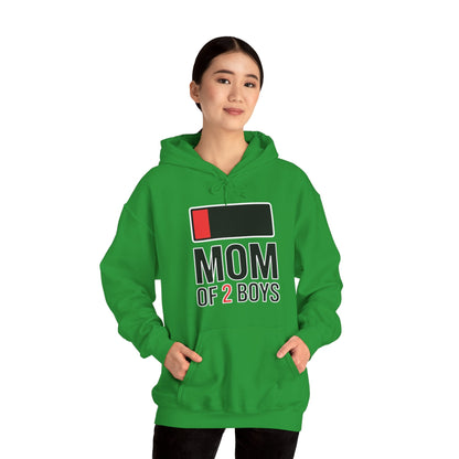 Mom of 2 Boys Gift from Son Mothers Day Birthday Women Hoodie