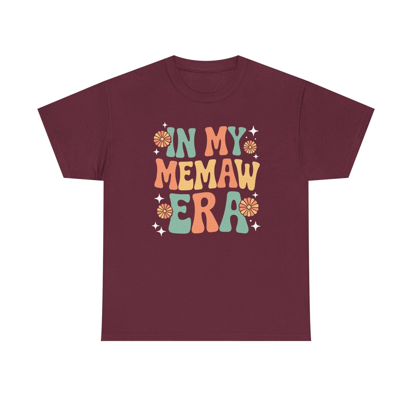 In My Memaw Era Funny Sarcastic Groovy Retro Mothers Day T-Shirt