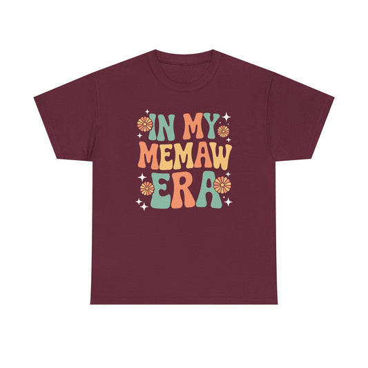 In My Memaw Era Funny Sarcastic Groovy Retro Mothers Day T-Shirt