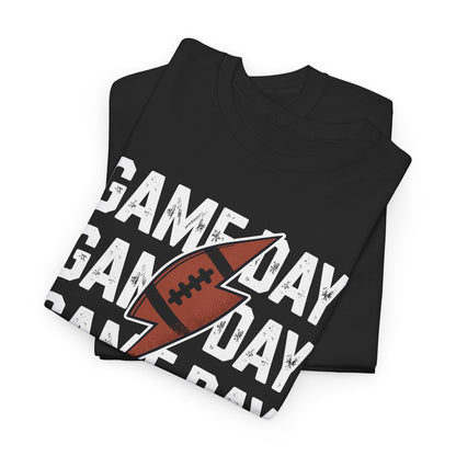 Vintage Game Day Football Lightning Bolt Funny Team Sport T-Shirt