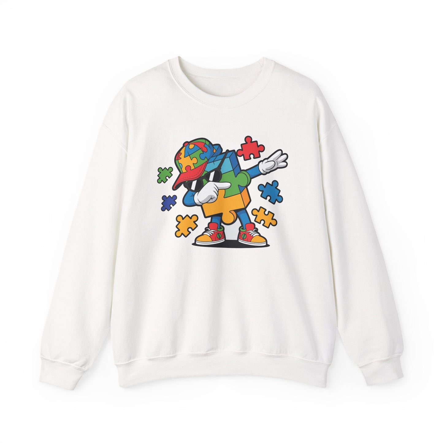 Dabbing Puzzle Autism Awareness Sweatshirt