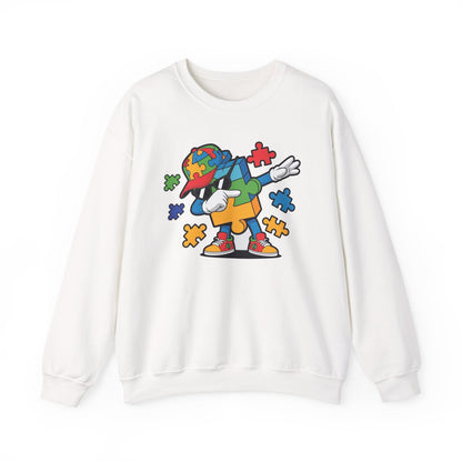 Dabbing Puzzle Autism Awareness Sweatshirt