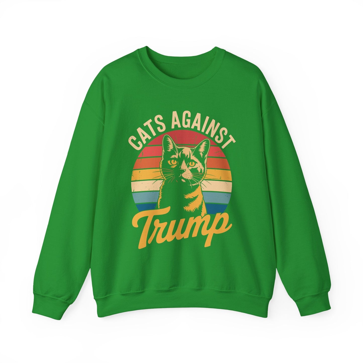 Cats Against Trump Funny Anti Trump Election Funny Cat Sweatshirt