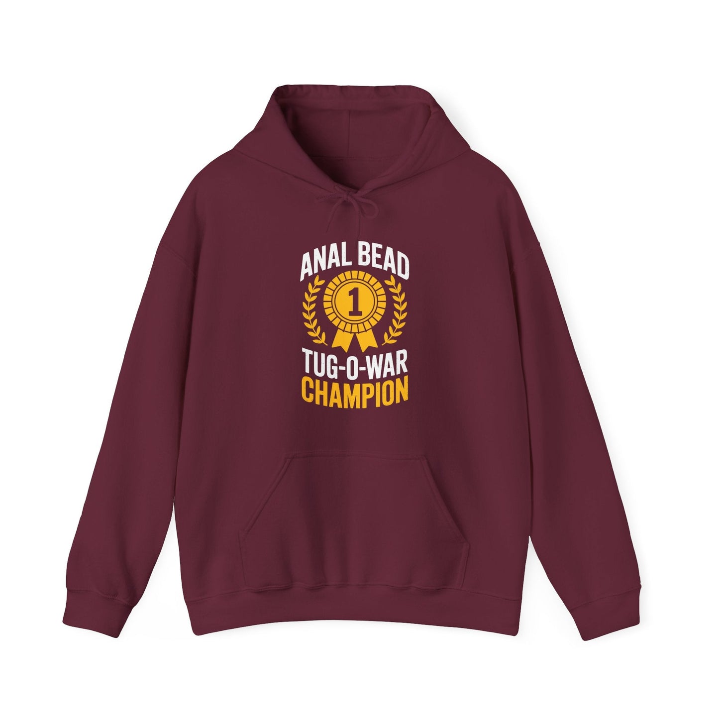 Funny Saying  Bead Tug O War Champion Adult Humor Hoodie for Men & Women