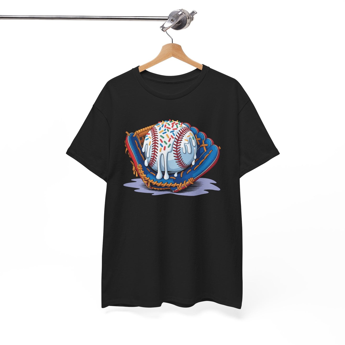 Baseball Drip Ice Cream Sprinkles Baseball Glove T-Shirt