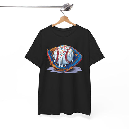 Baseball Drip Ice Cream Sprinkles Baseball Glove T-Shirt