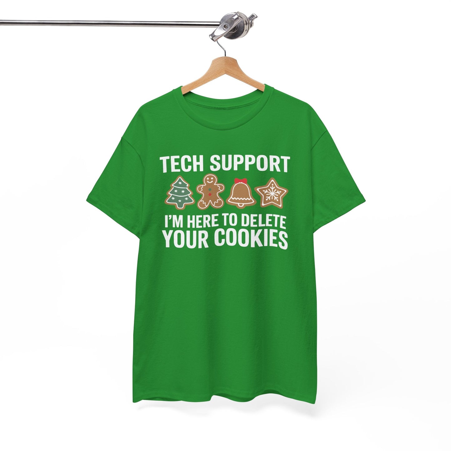 Christmas Tech Support Here To Delete Cookies Xmas Men Women T-Shirt