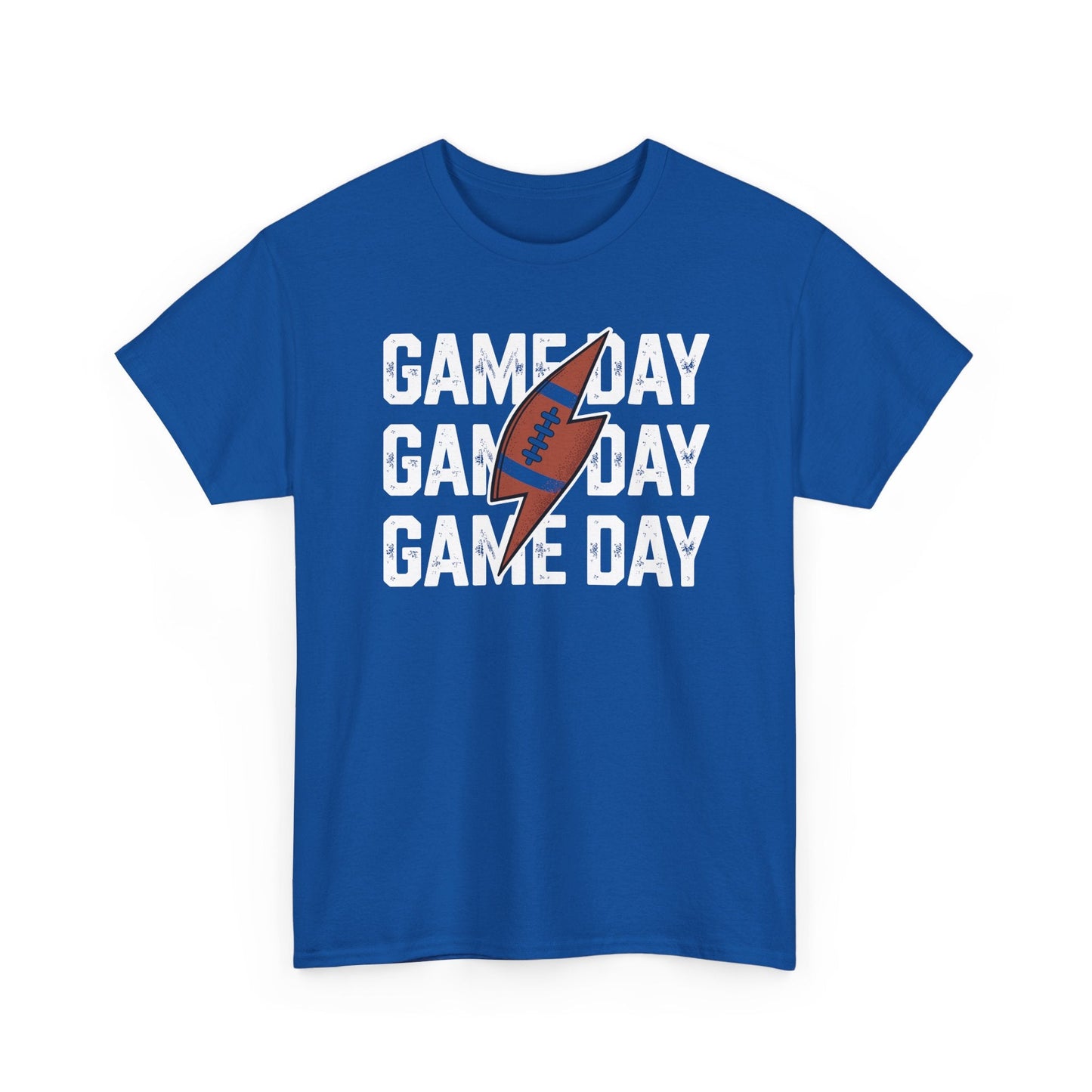 Vintage Game Day Football Lightning Bolt Funny Team Sport T-Shirt