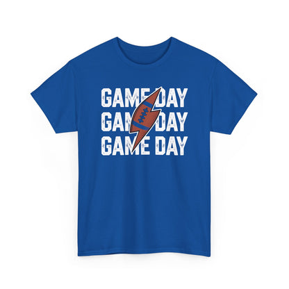 Vintage Game Day Football Lightning Bolt Funny Team Sport T-Shirt