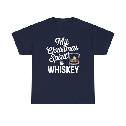 Funny Christmas Drinking Shirt Whiskey Liquor Drinker Saying T-Shirt