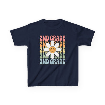 Groovy 2nd Grade Back To School First Day of Second Grade T-Shirt