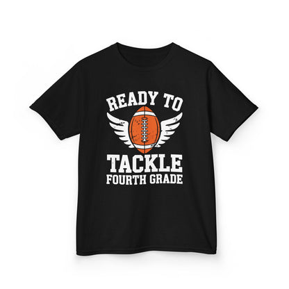 Ready To Tackle Fourth Grade Back To School Football T-Shirt
