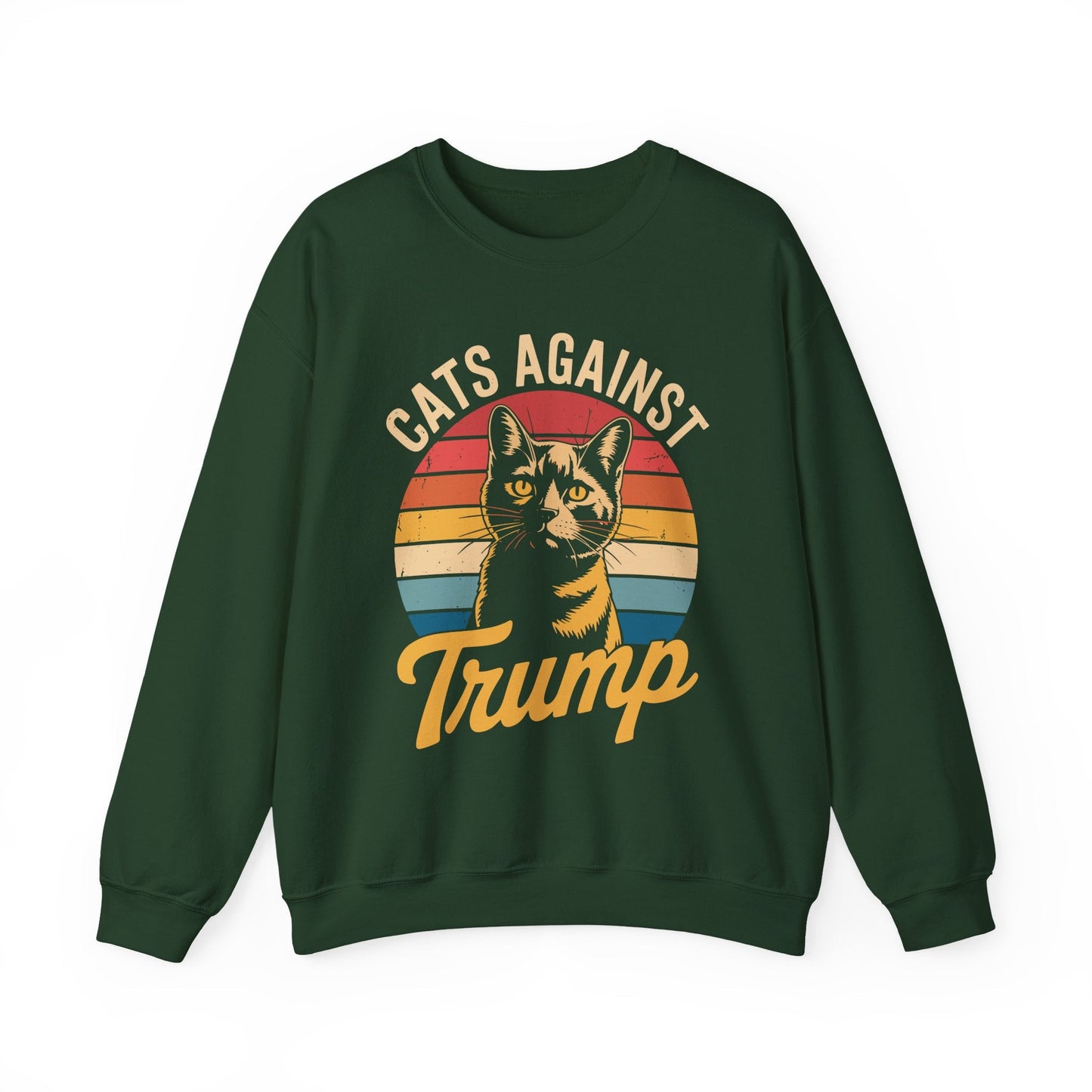 Cats Against Trump Funny Anti Trump Election Funny Cat Sweatshirt