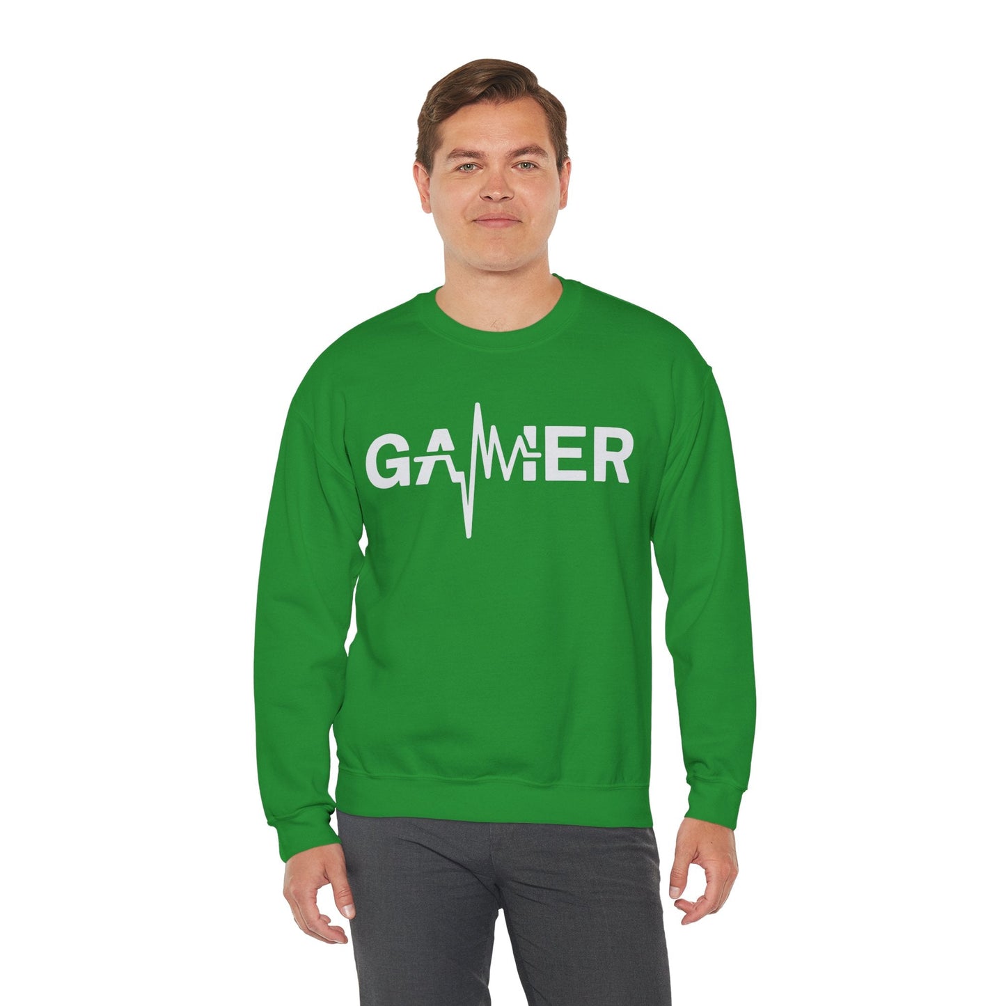 Gamer Heartbeat Video Games Graphic Sweatshirt