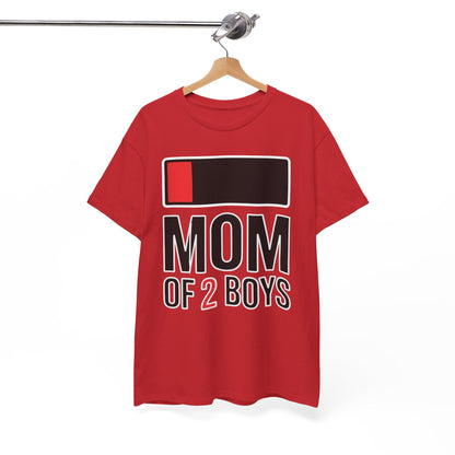 Mom of 2 Boys Gift from Son Mothers Day Birthday Women T-Shirt