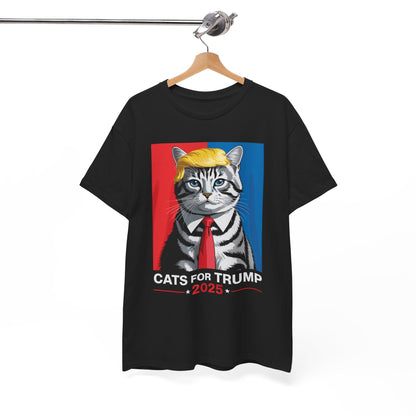 Cats For Trump 2025 Funny Tee For Vance Trump T-shirt