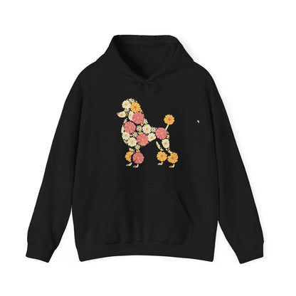 Funny Floral FLower Poodle Mom Grandma Womens Mothers Day Hoodie