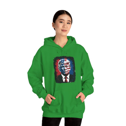 President Trump Portrait 4th July Hoodie