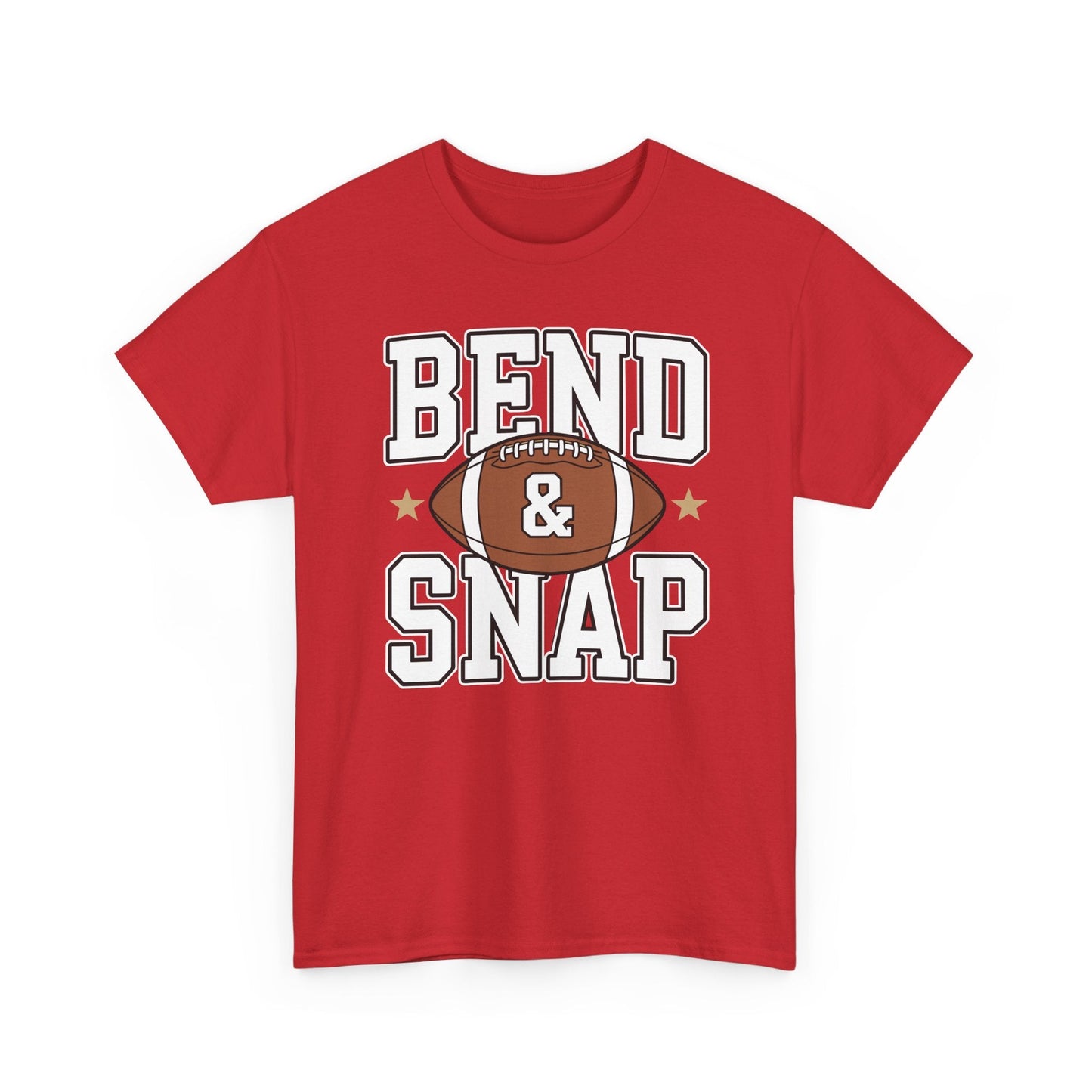 Funny Game Day Touchdown Season Cute Bend and Snap Football T-Shirt
