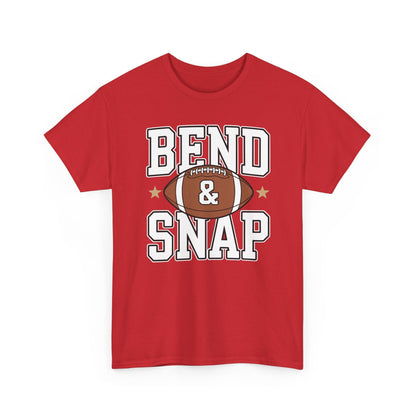 Funny Game Day Touchdown Season Cute Bend and Snap Football T-Shirt