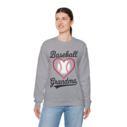 Baseball Grandma Women Baseball Heart Mothers Day Sweatshirt
