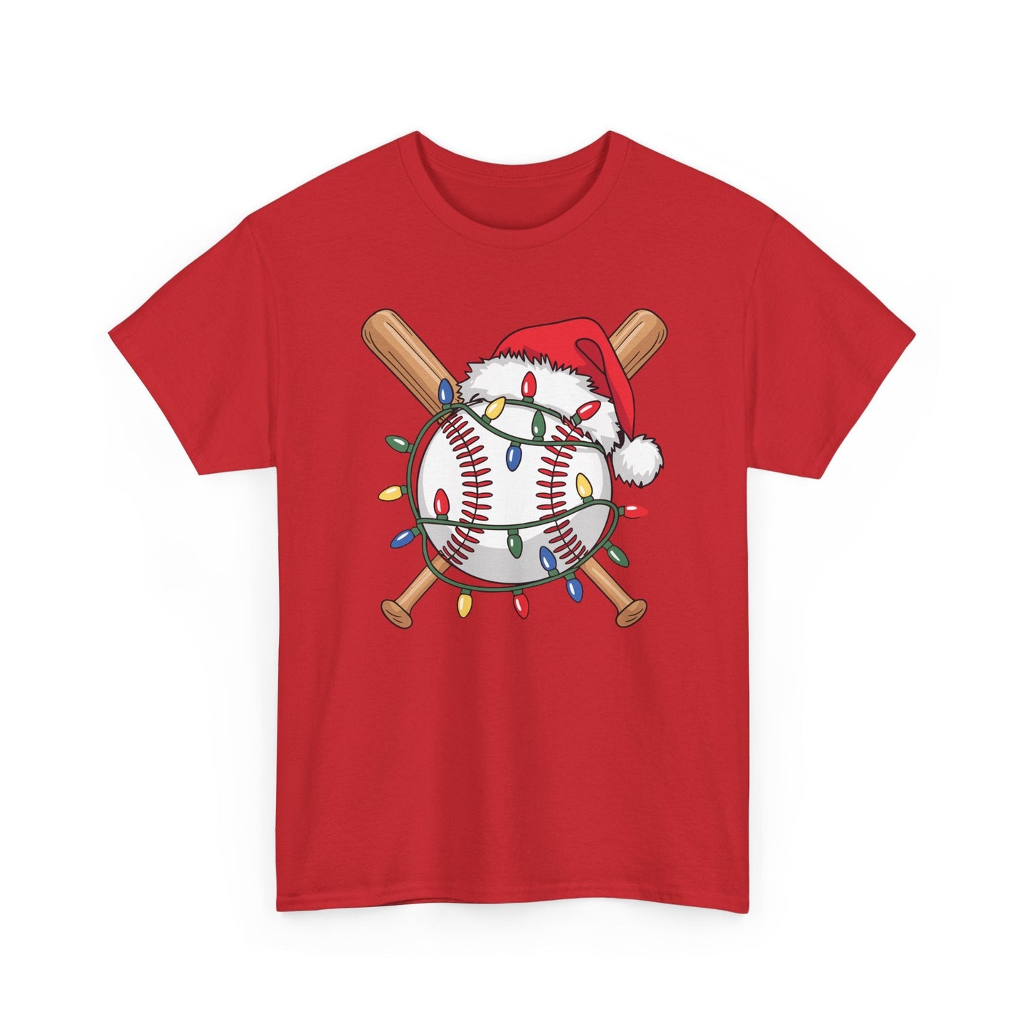 Santa Sports Design For Men Boys Christmas Baseball Player T-Shirt