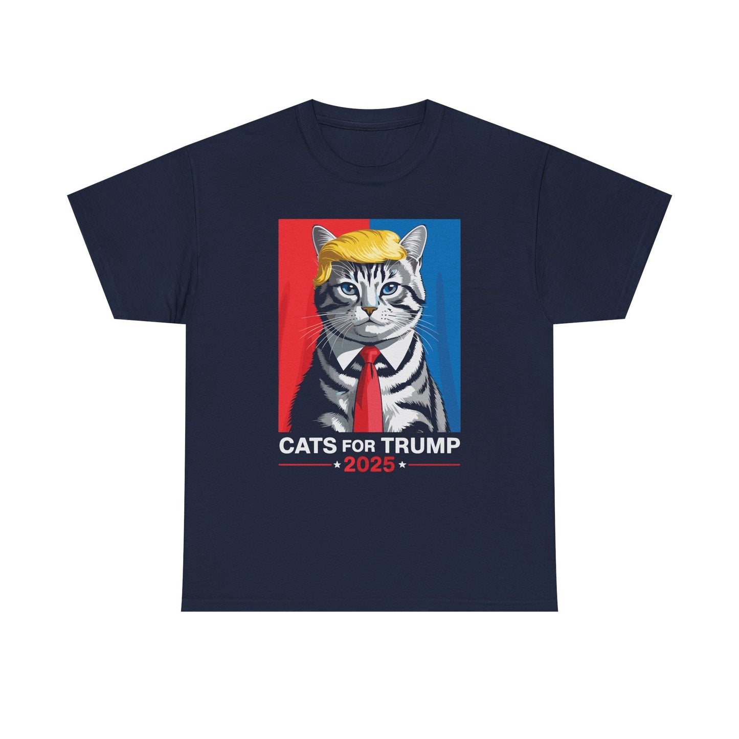 Cats For Trump 2025 Funny Tee For Vance Trump T-shirt