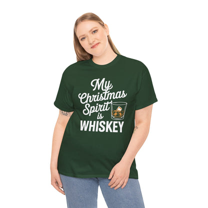 Funny Christmas Drinking Shirt Whiskey Liquor Drinker Saying T-Shirt