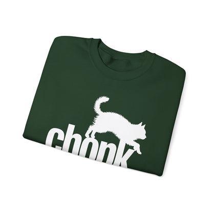 Chonk Cat Meme Funny Black Sweatshirt